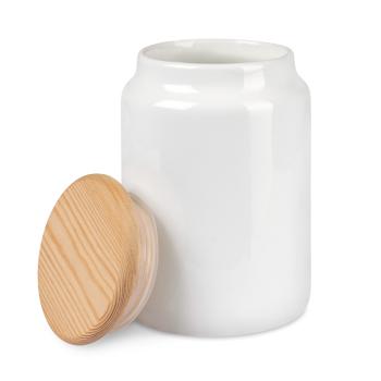 Keramikdose "Cookie" mit Holzdeckel - individuell bedruckt - für Kekse, Leckerlies uvm.